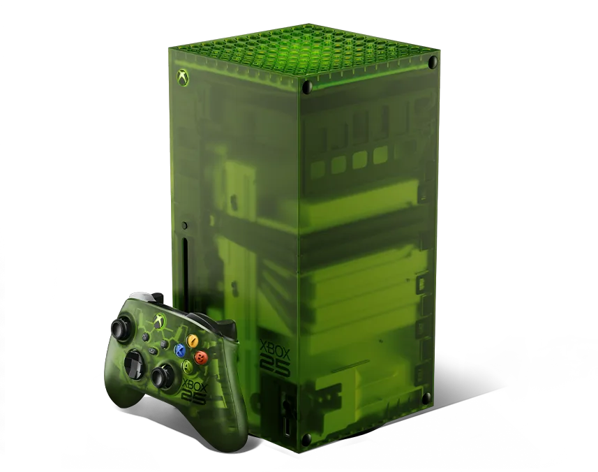 官方 Xbox 25 週年特別版 Series X 主機同手掣產品圖