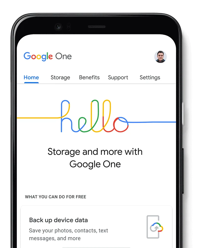 Google One 手機 backup 示範,手機資料上雲端後換機可還原