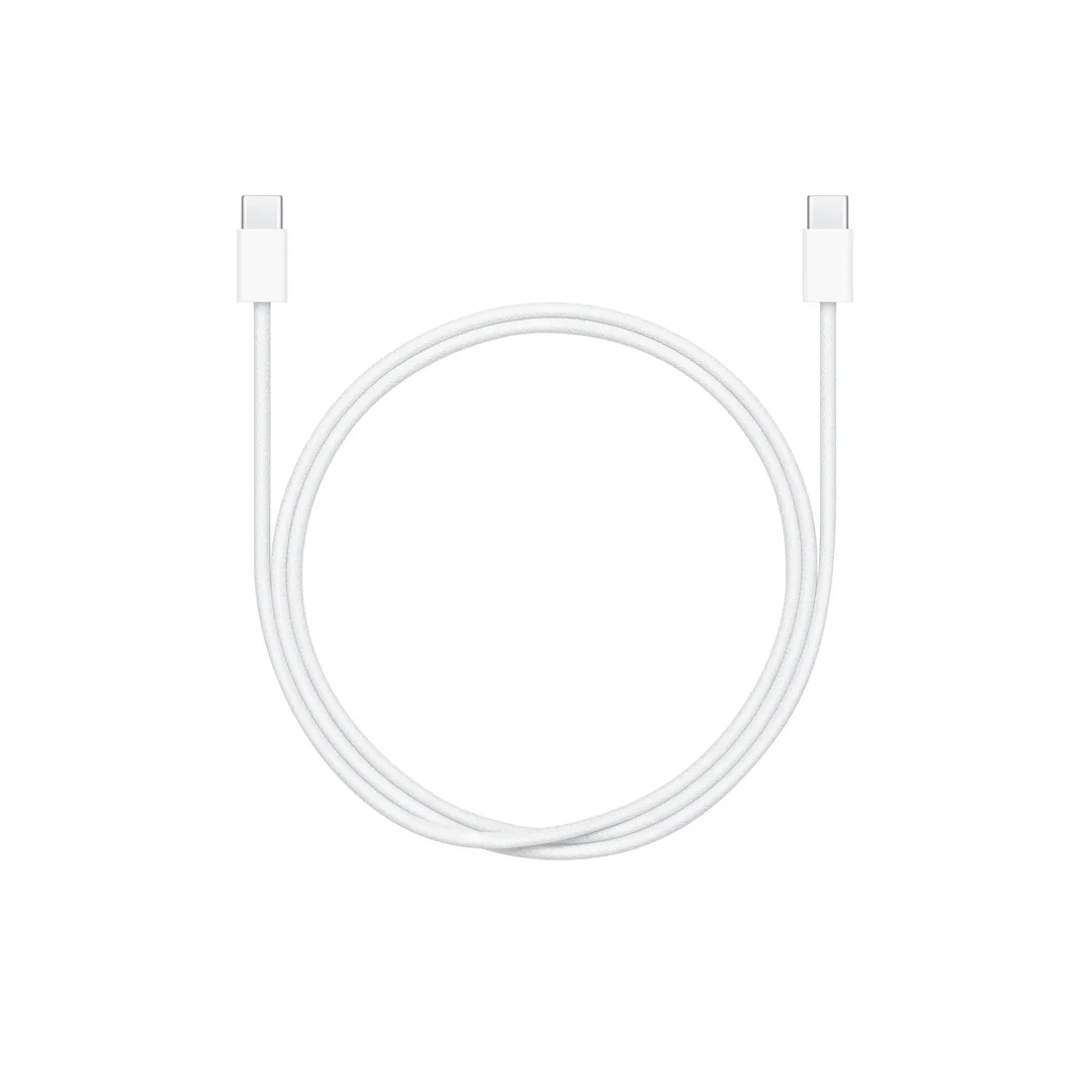 Apple 60W USB-C 充電線捲起，兩邊都係 USB-C 頭