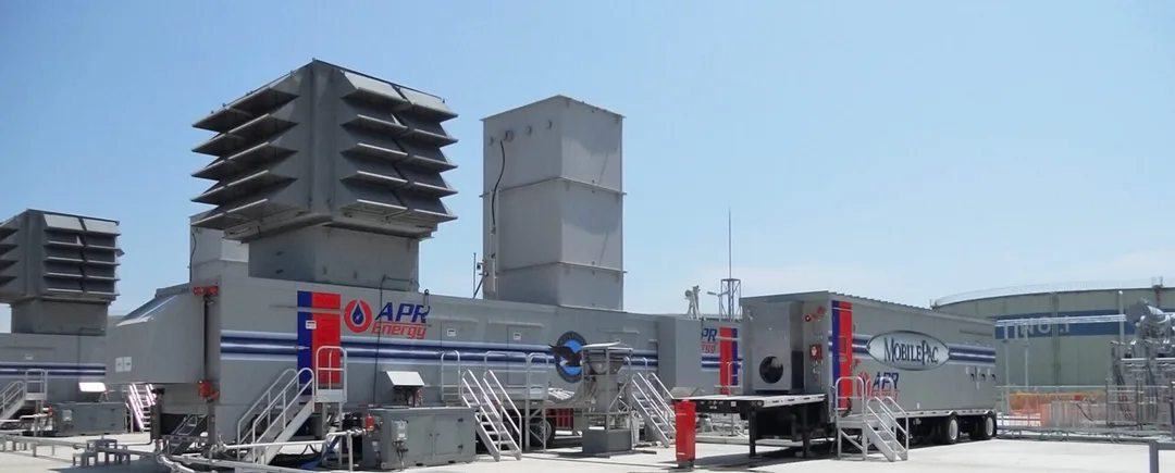 APR Energy 嘅流動 FT8 燃氣渦輪發電設備