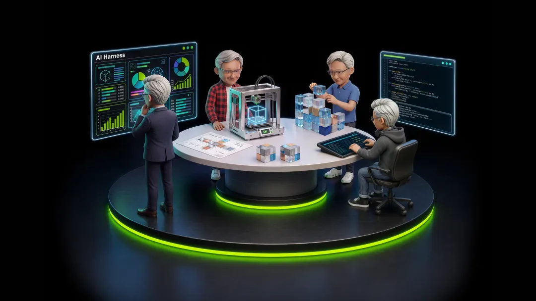 NVIDIA NOOA agent harness 技術文章嘅主視覺