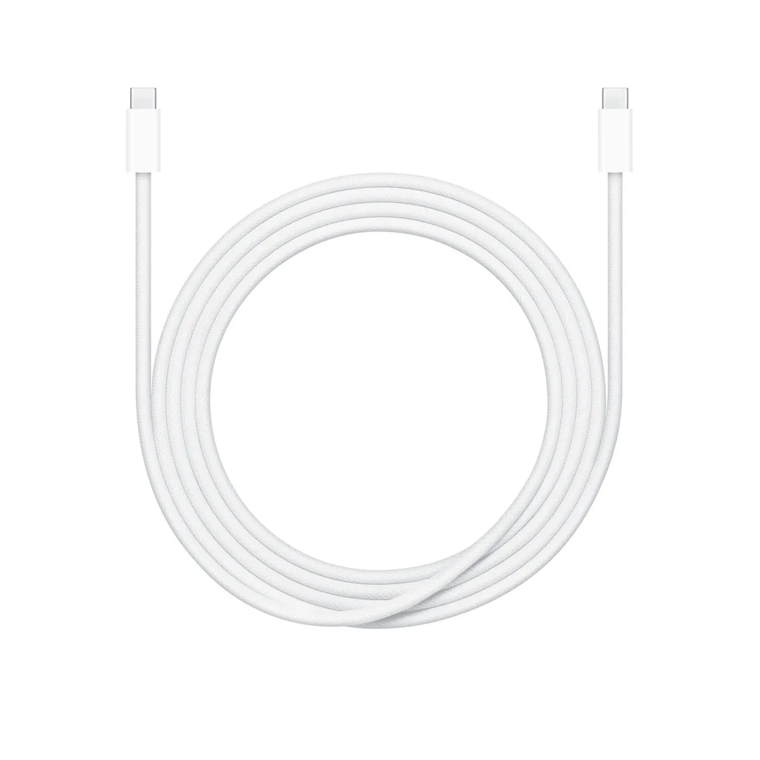 Apple 240W USB-C 充電線捲成一圈，兩端都係 USB-C 頭