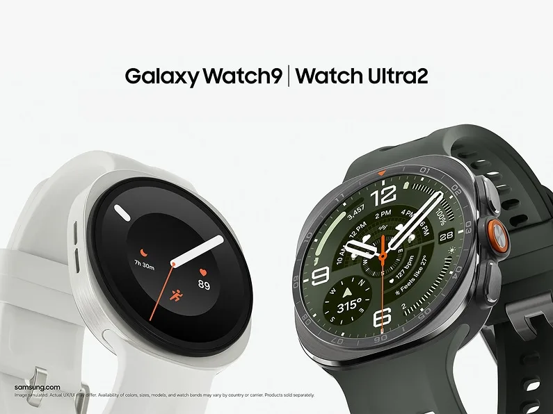Galaxy Watch9 同 Galaxy Watch Ultra2 官方產品合照