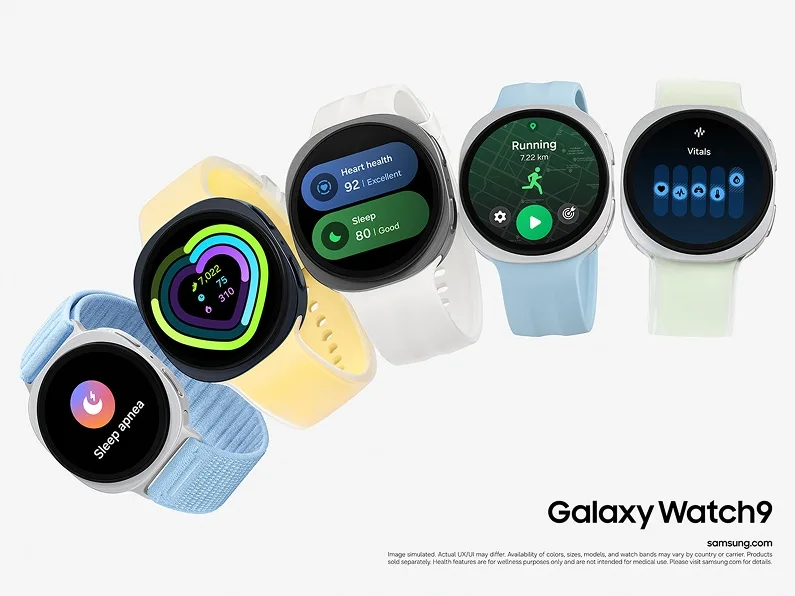 Galaxy Watch9 配搭多款不同物料同顏色錶帶
