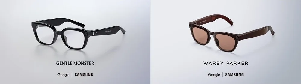 Samsung Intelligent Eyewear 喺發布會展示嘅兩款眼鏡設計