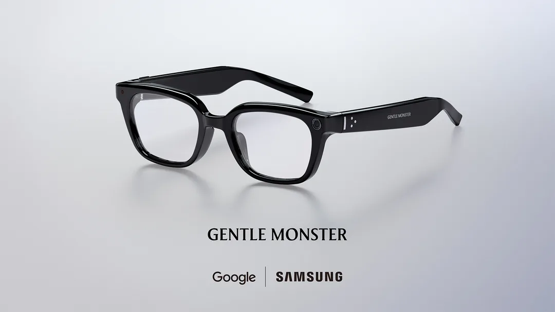 Samsung 同 Gentle Monster 合作嘅黑色智能眼鏡官方圖片
