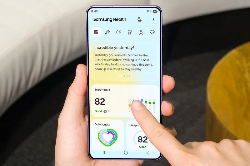 Samsung Mobile Press 用嚟介紹 Samsung Health AI 健康功能嘅官方配圖