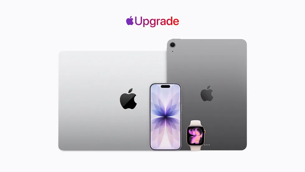 MacBook Pro、iPad Pro、iPhone 17 Pro 同 Apple Watch 並排展示 Apple Upgrade 租賃服務