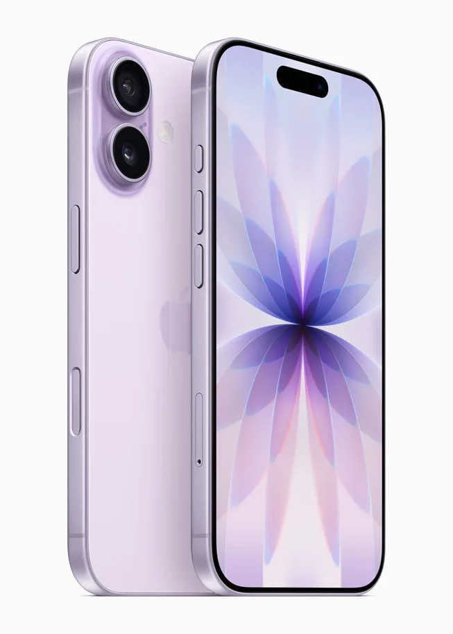 多款顏色嘅 iPhone 17 正面同機背並排展示