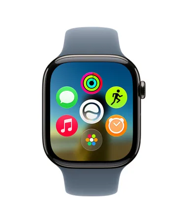 Apple Watch Dynamic App Grid 入面顯示 Siri app 嘅位置