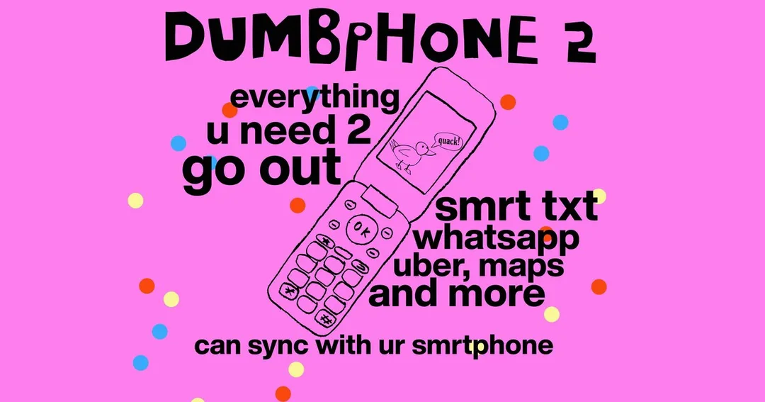 Dumbphone 2 官方分享圖,列出地圖、Uber、短訊等功能