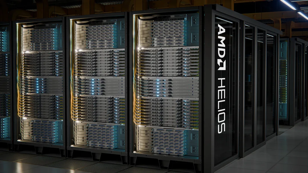 AMD Helios AI 機櫃整合 Instinct GPU、EPYC CPU 同網絡硬件