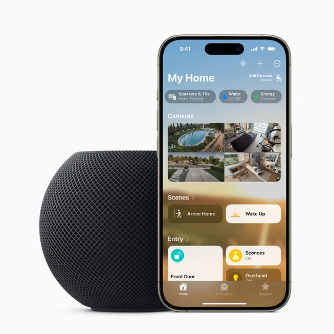 HomePod mini 配合 iPhone 家居介面控制智能家居