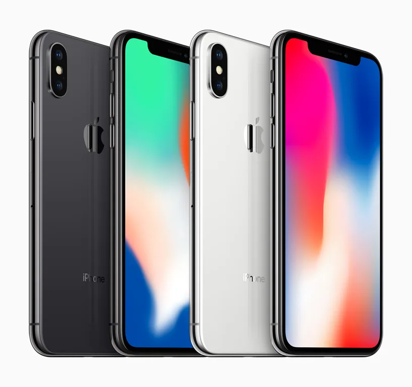 iPhone X 黑白兩色機身,同當年一眼認得出嘅瀏海全螢幕設計
