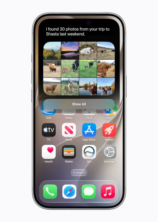 iPhone 17 Pro 用 Siri AI 按個人資料搜尋相片