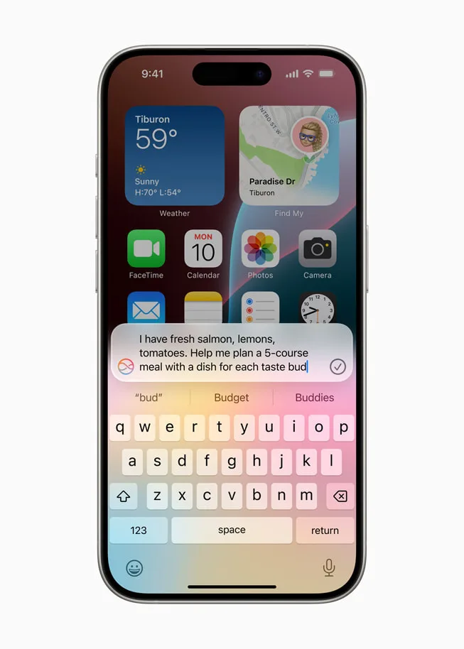 iPhone 畫面示範 Siri 詢問用戶係咪交由 ChatGPT 處理問題