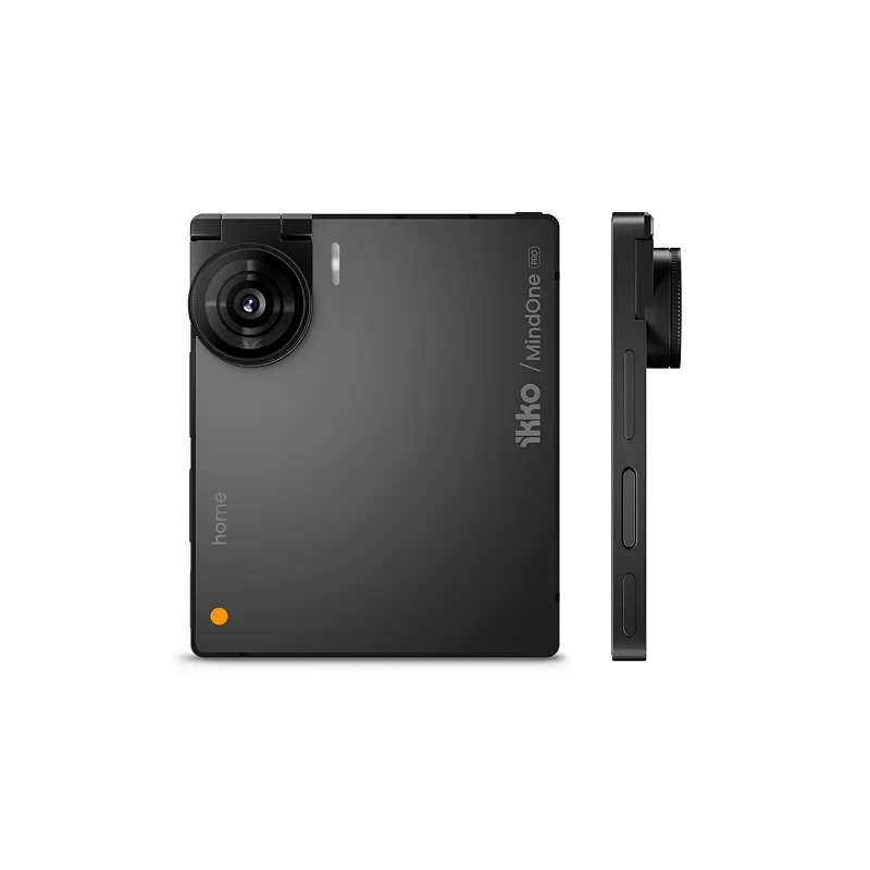 黑色 MindOne Pro 背面同側面產品圖,見到機身厚度同鏡頭模組