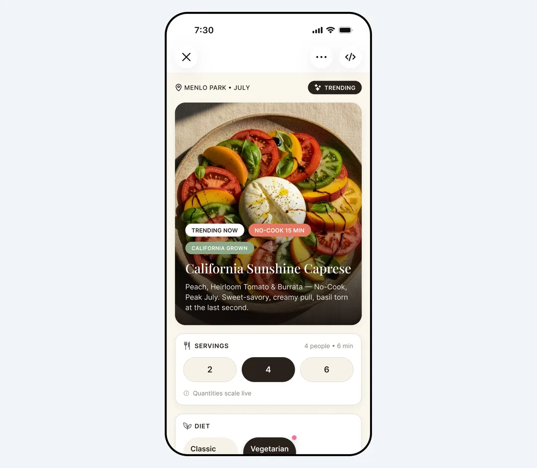 Meta AI 手機介面示範定時整理熱門資訊
