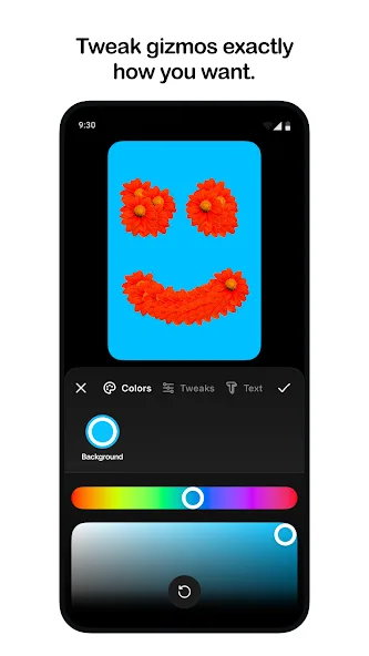 Pocket 官方截圖展示調整 gizmo 顏色同效果嘅 editor