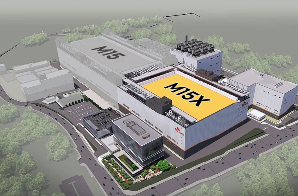 SK hynix 清州 M15X 記憶體廠房鳥瞰構想圖