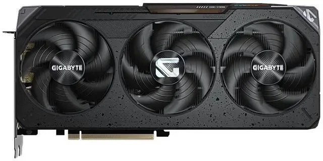 Gigabyte Gaming Radeon RX 9070 GRE 三風扇顯示卡正面產品圖