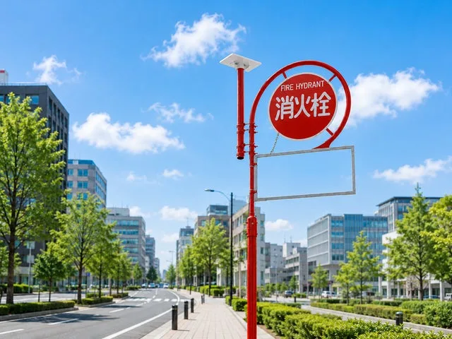 PR 示意圖，Starlink 天線裝喺消火栓標識柱旁邊，街邊開 Wi-Fi 熱點