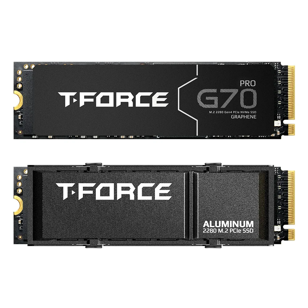TeamGroup G70 Pro graphene 同 aluminum 兩個散熱版本產品圖