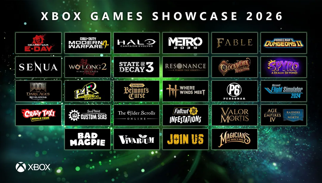 Xbox Games Showcase 2026 多款第一方同合作遊戲 collage