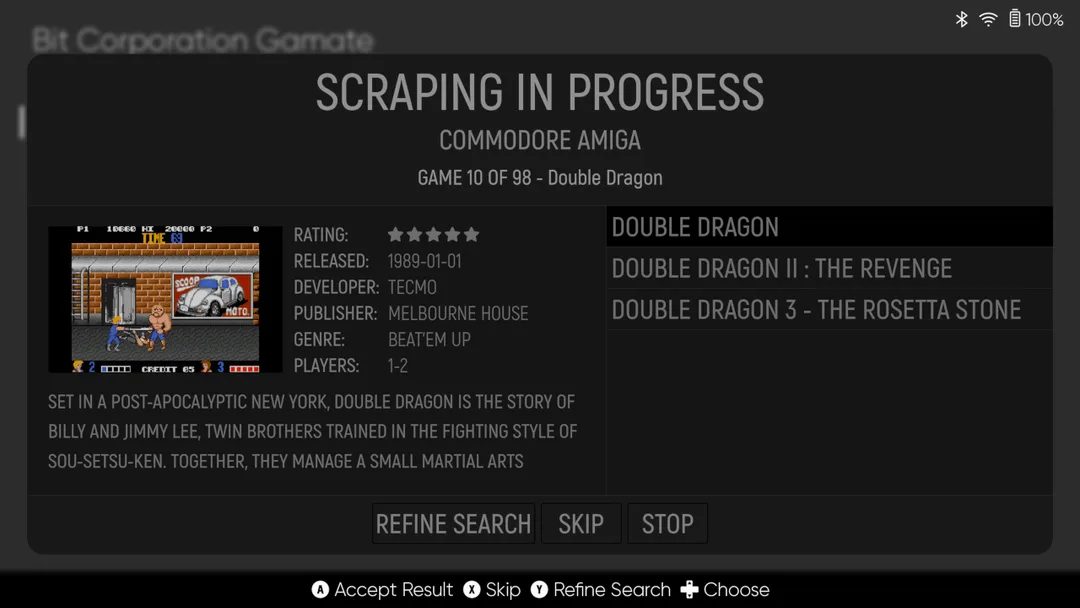 ES-DE scraper 正喺度補 game 封面同資料
