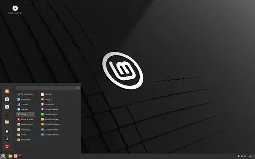 Linux Mint 官方展示嘅 Cinnamon 桌面介面截圖