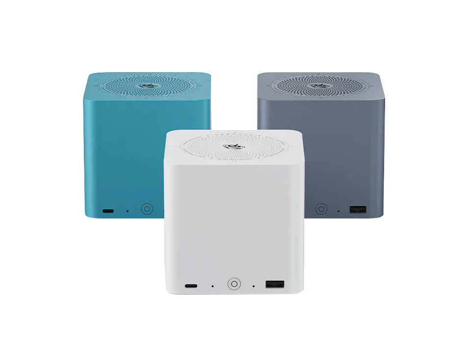 藍色、灰色同白色三款 Beelink ME mini 多槽 NAS mini PC