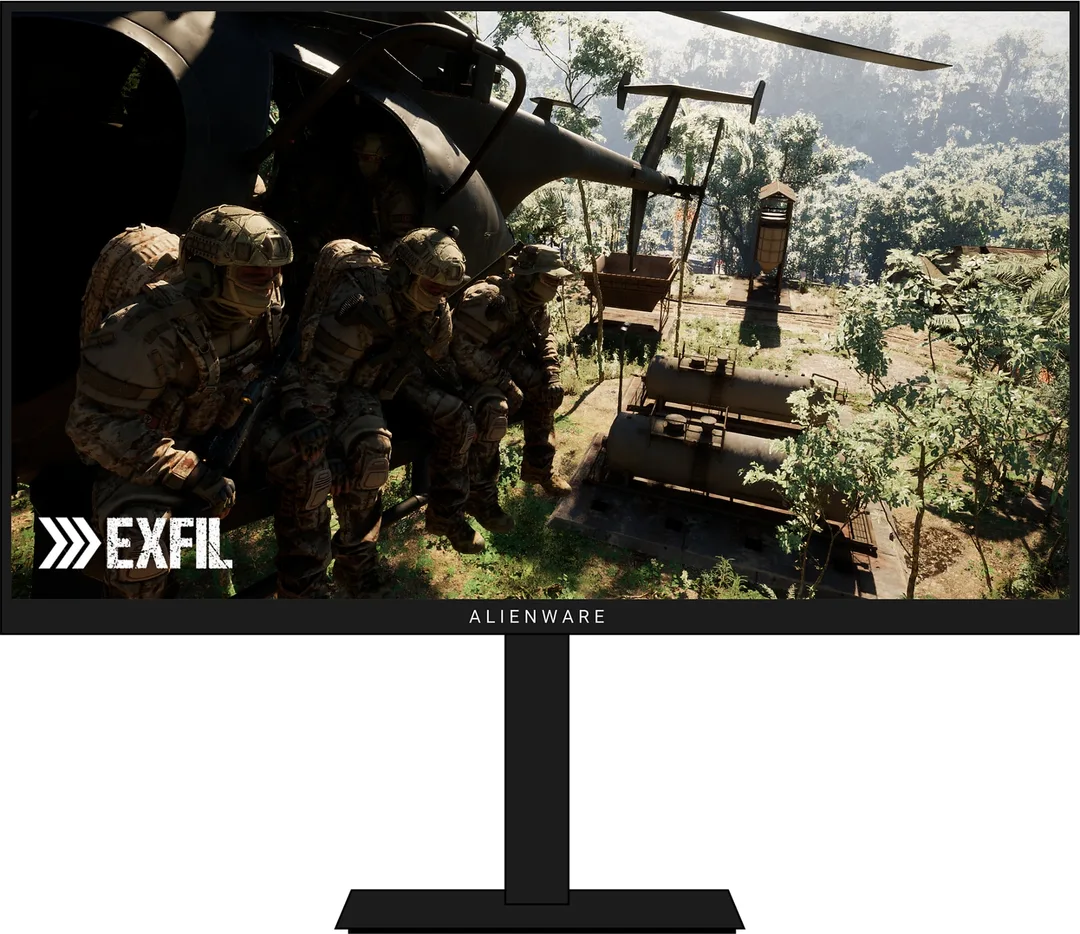 Alienware AW2726DM QD-OLED 電競顯示器連原裝機座
