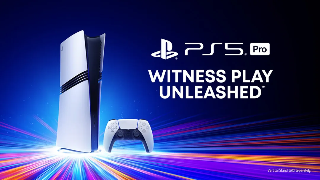 PS5 Pro 主機同 DualSense 手掣官方產品圖