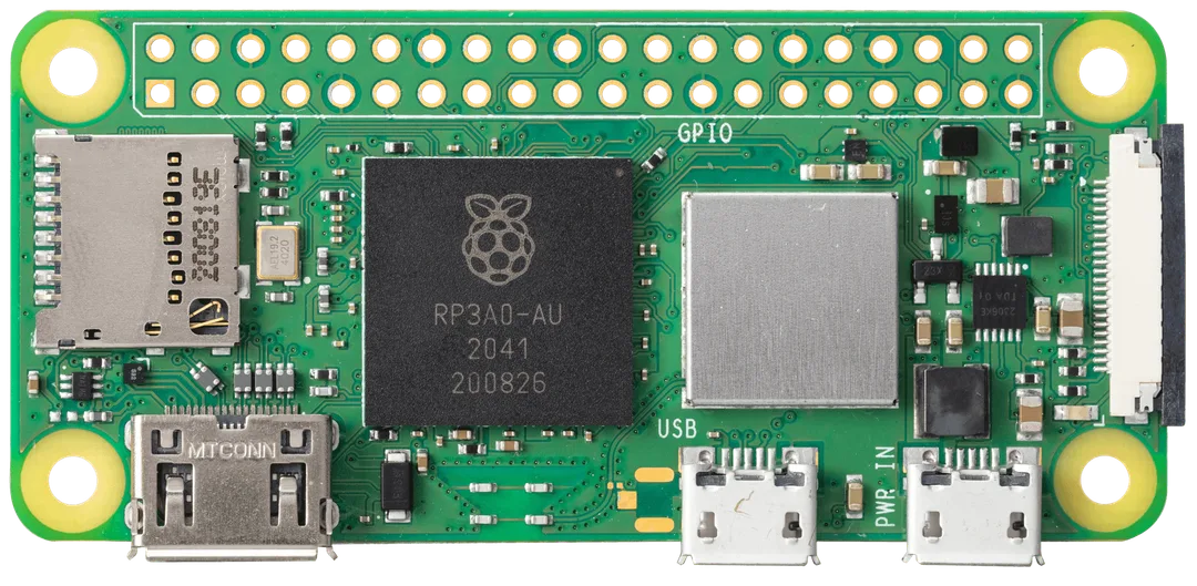 Raspberry Pi Zero 2 W 處理器同無線模組近鏡