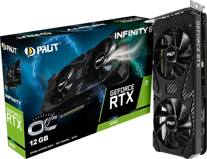 Palit RTX 3060 Infinity 2 12GB 顯示卡連產品包裝
