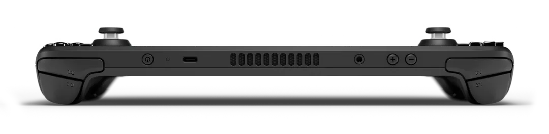 Steam Deck OLED 機身正面同頂部按鍵官方產品圖