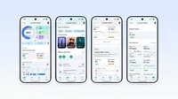 Google Health app 多個健康數據介面並排顯示