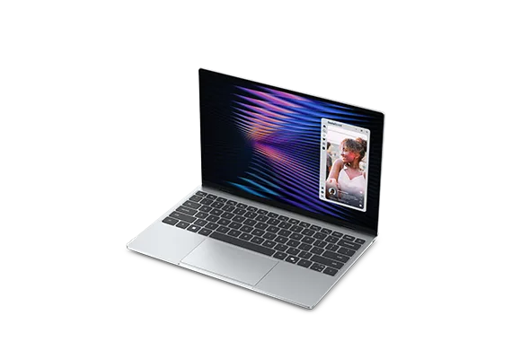 青空銀色 Dell XPS 13(2026)打開螢幕嘅官方產品圖