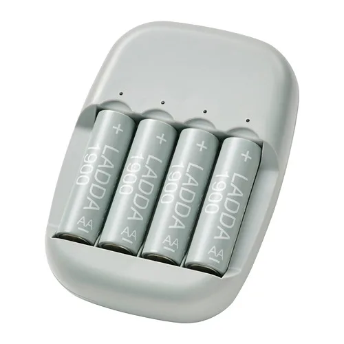 LADDA AA 充電池同 STENKOL 四槽充電器套裝