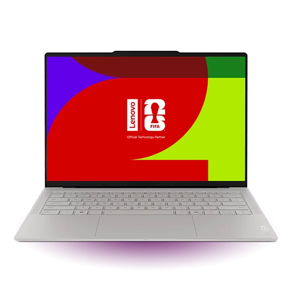 Lenovo Yoga Slim 7i Ultra Aura Edition 打開屏幕嘅官方產品圖