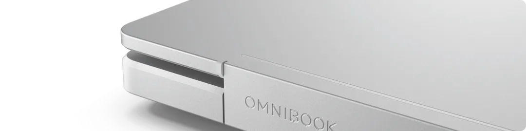 HP OmniBook X 輕薄金屬機身官方展示圖