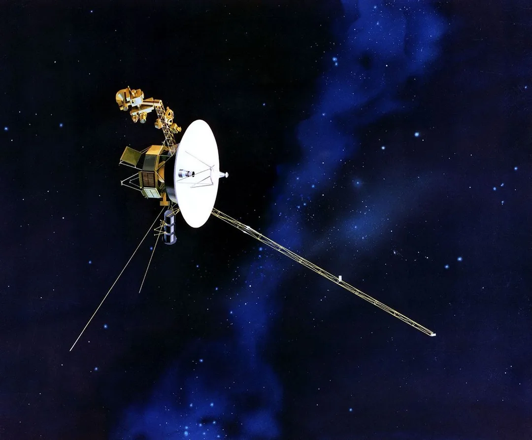 Voyager 2 探測器喺星際空間飛行嘅官方概念圖