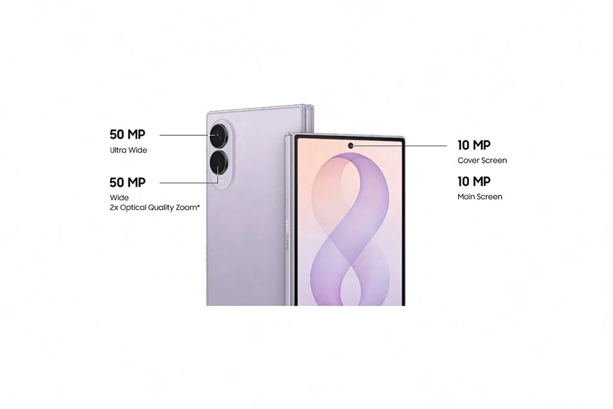 Galaxy Z Fold8 展開後嘅機身同前後鏡頭配置