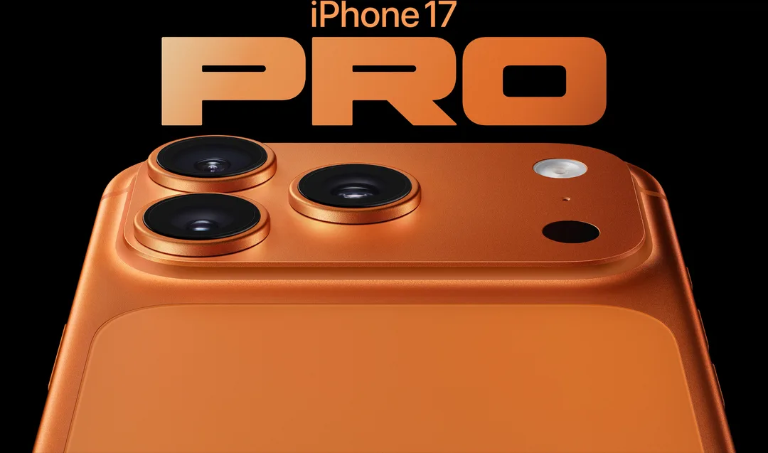 宇宙橙色 iPhone 17 Pro 機背同三鏡頭相機模組