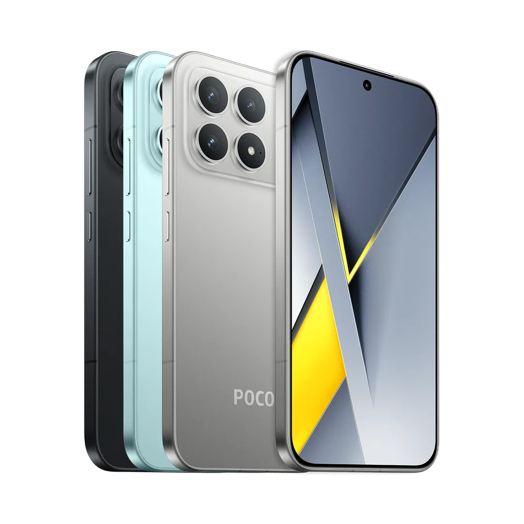 POCO F8 Pro 官方產品圖,作為 F9 Pro 傳聞規格嘅上代參考