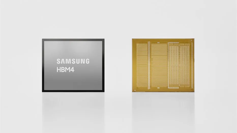Samsung HBM4 晶片產品圖,呢款記憶體採用 4nm logic base die
