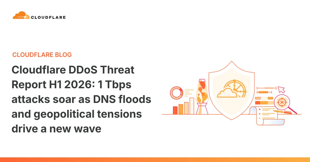 Cloudflare 2026 上半年 DDoS 威脅報告主圖