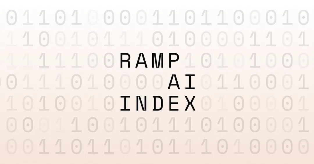 Ramp 企業 AI 採用及支出分析文章嘅主圖