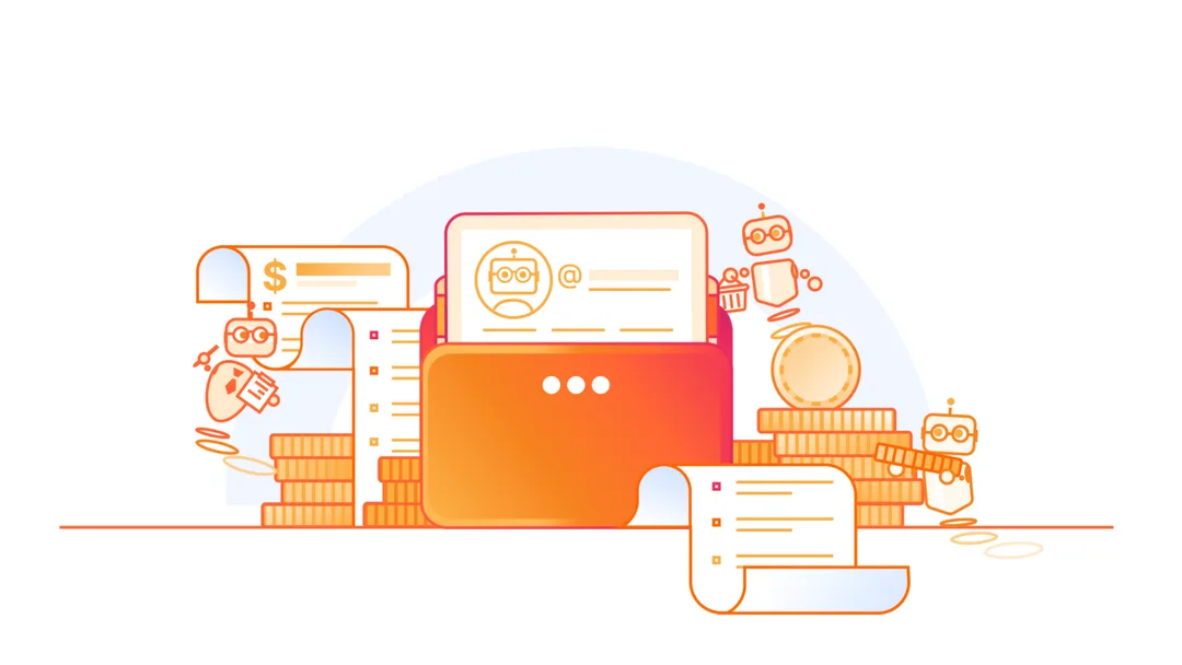Cloudflare Wallets 官方插圖，畫面有錢包、AI agent、硬幣同交易單據