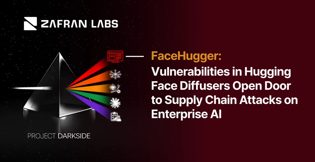 Zafran Labs 為 Hugging Face Diffusers 漏洞研究製作嘅主視覺